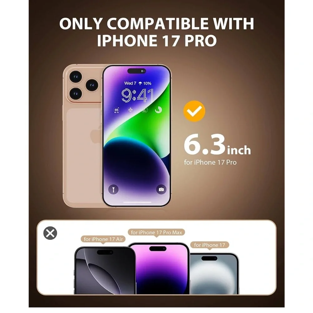 iPhone 17 PRO Privacy Screen Protector Anti-Spy Anti-Blue Light